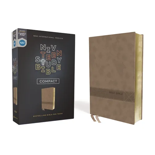 Niv, Teen Study Bible (for Life Issues You Face Every Day), Compact, Leathersoft, Brown, Comfort Print