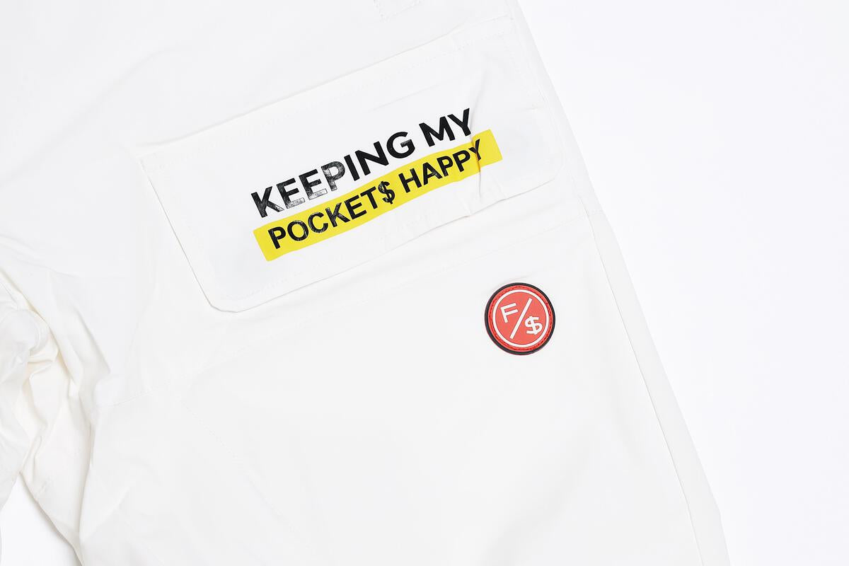 Happy Pockets Jogger (White)