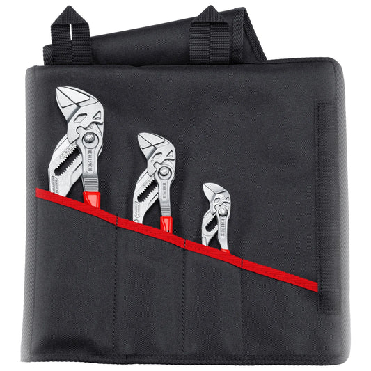 Knipex Pliers Wrench Set In Tool Roll 3 Pieces 00 19 55 S6