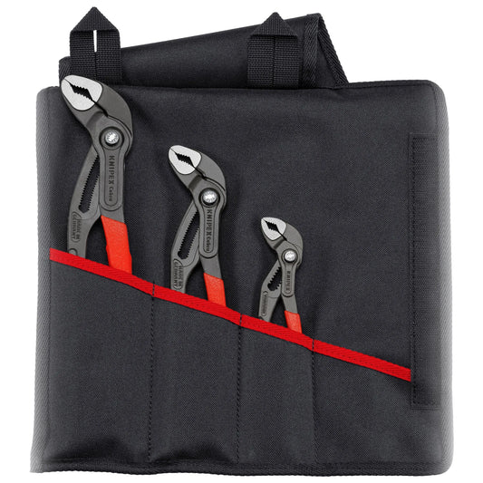 Knipex Cobra® Water Pump Pliers Set In Tool Roll 3 Pieces 00 19 55 S9