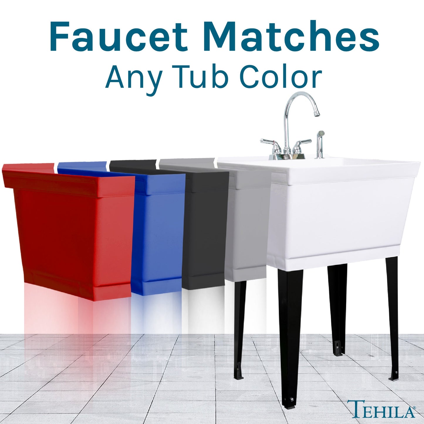 Tehila Chrome Finish Gooseneck Faucet with Side Sprayer