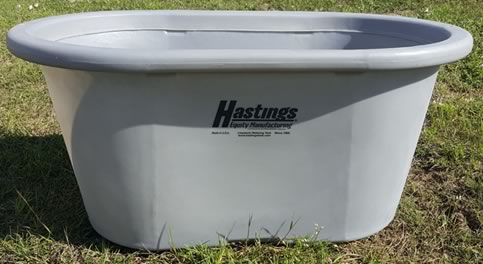 6' OBLONG - POLY TANK W/BRACE