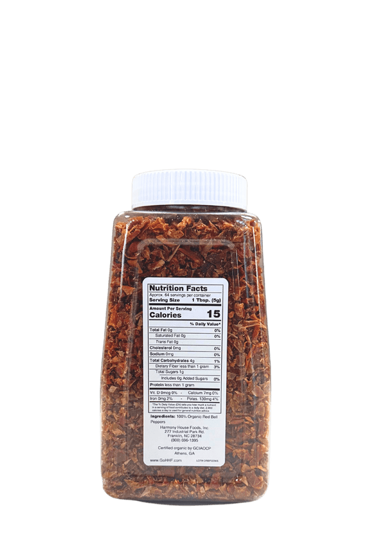 Bell Pepper, Red, Dried, Organic