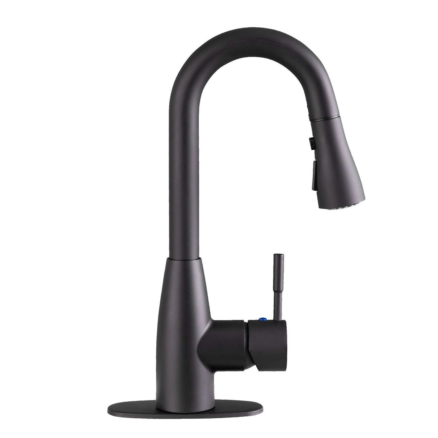 Tehila Black Finish Low Profile Pull-Down Faucet