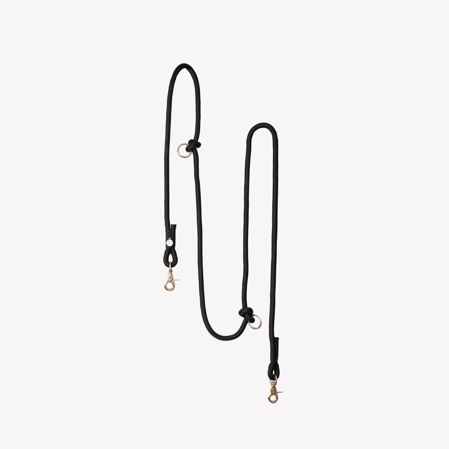 'Black' - Hands Free Braided Leash