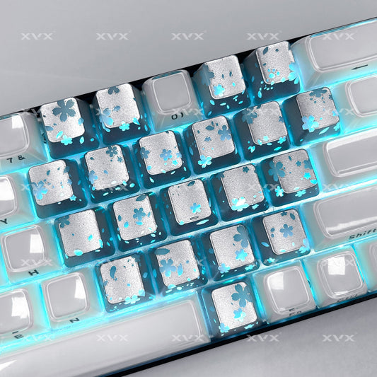 XVX FlutterBloom OEM Profile IMD-Tech Keycaps 21-Key