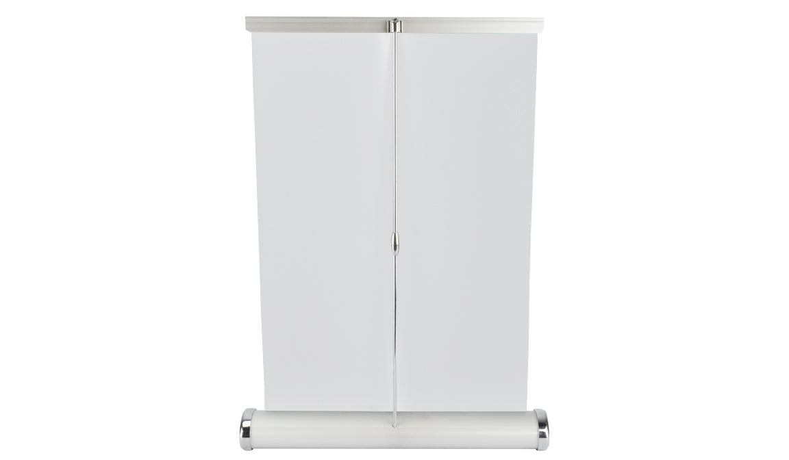 Table top display, retractible