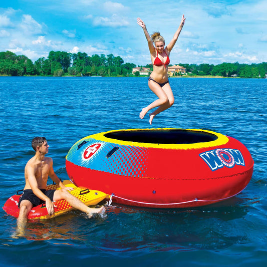 WOW Sports Floating Pool and Lake Bouncer (15-2030)
