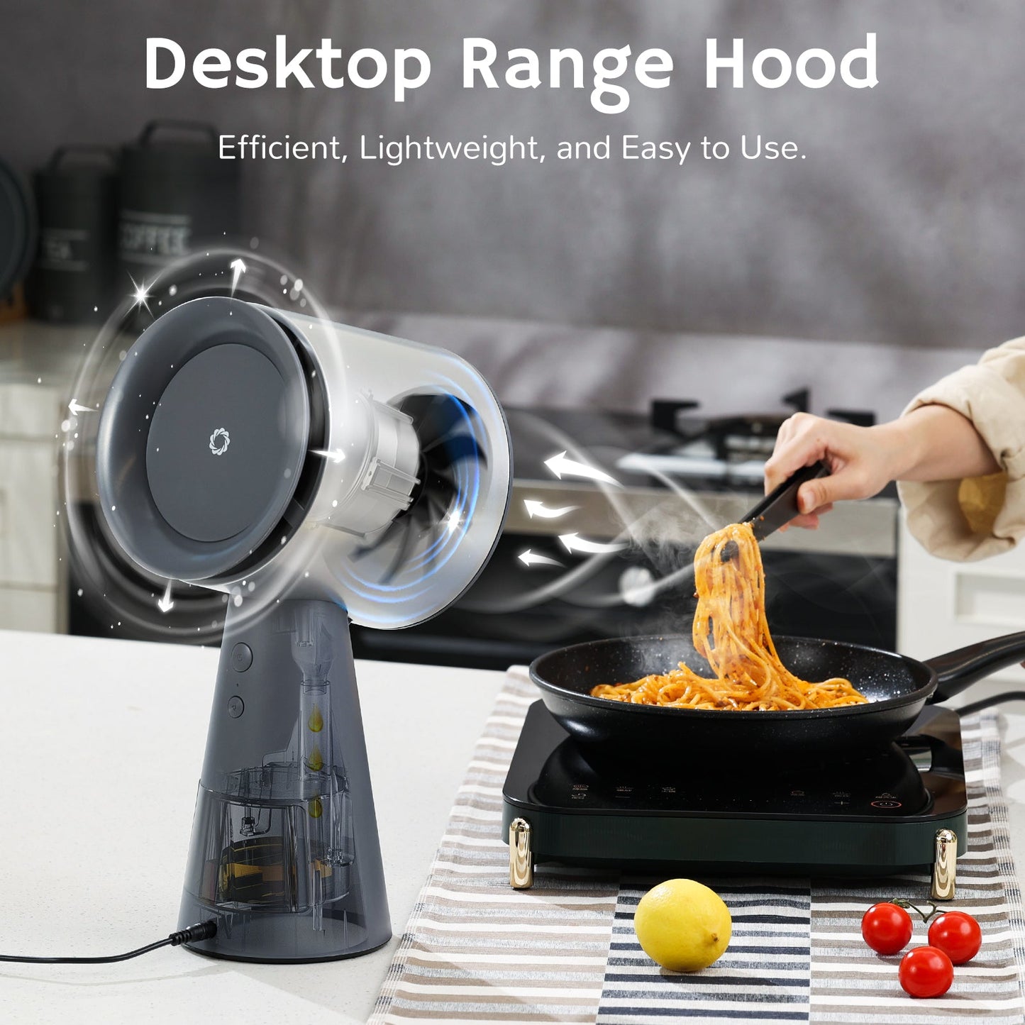 RH180 Portable Desktop Range Hood, Cordless or Plug-In Options - European version
