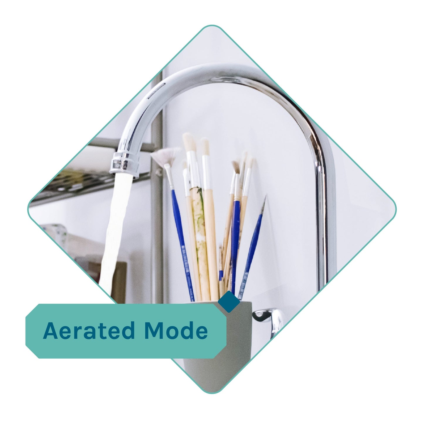 Tehila Standard Freestanding White Utility Sink with Grey Legs and Chrome Finish Wide-set Gooseneck Faucet with Side Sprayer