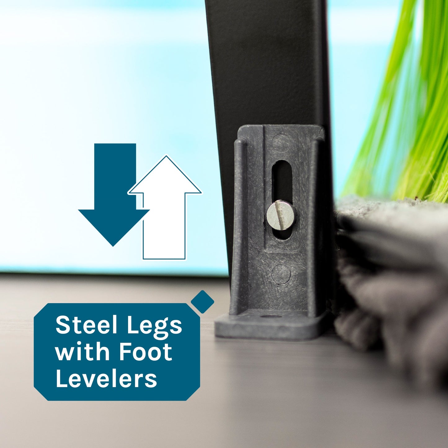 Tehila Standard Freestanding Red Utility Sink with Black Legs, Water Supply Lines Included