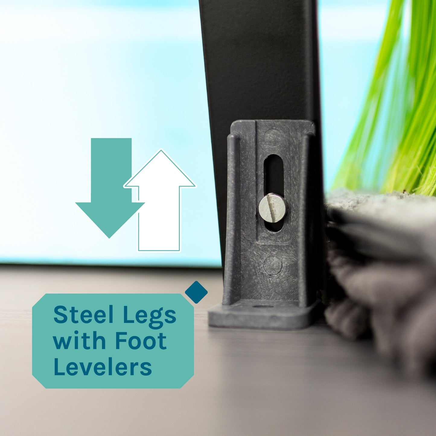 Tehila Standard Freestanding White Utility Sink with Black Finish High-Arc Coil Pull-Down Faucet