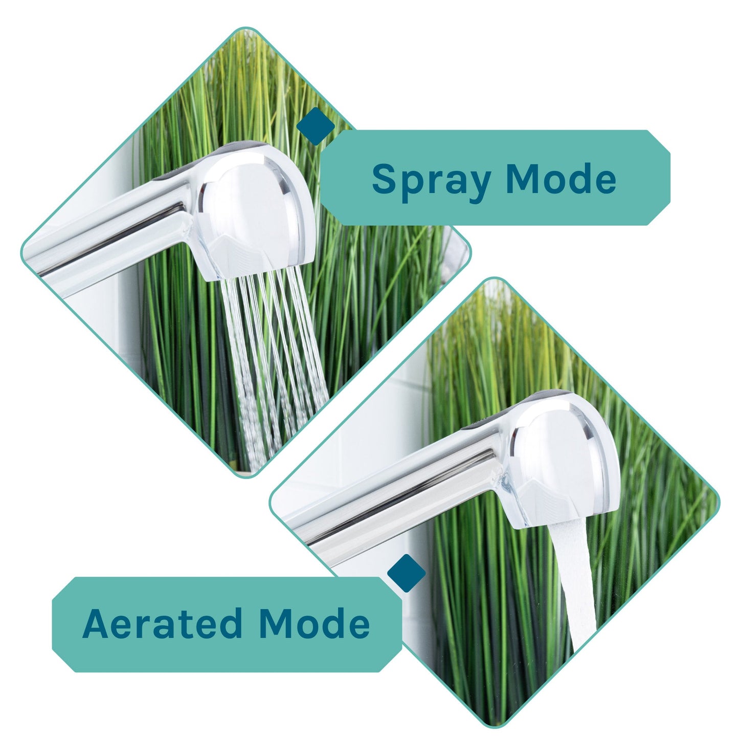 Tehila Black Vanity Cabinet and White Utility Sink with Chrome Finish Pull-Out Faucet