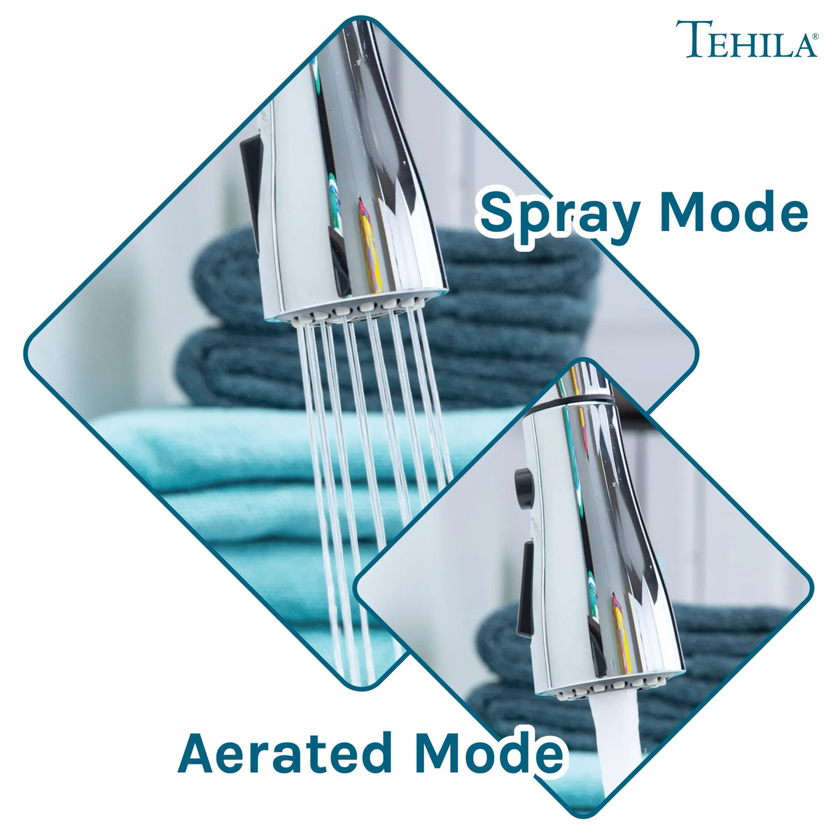Tehila Space Saver Freestanding White Utility Sink with Chrome Finish Low-Profile Pull-Down Faucet - Hardware + Construction » Plumbing, Hardware + Construction » Plumbing » Utility Sinks, All Products, Products from Utility-Sink.com, 🛠️ Tools + Hardware - Little Red General Store