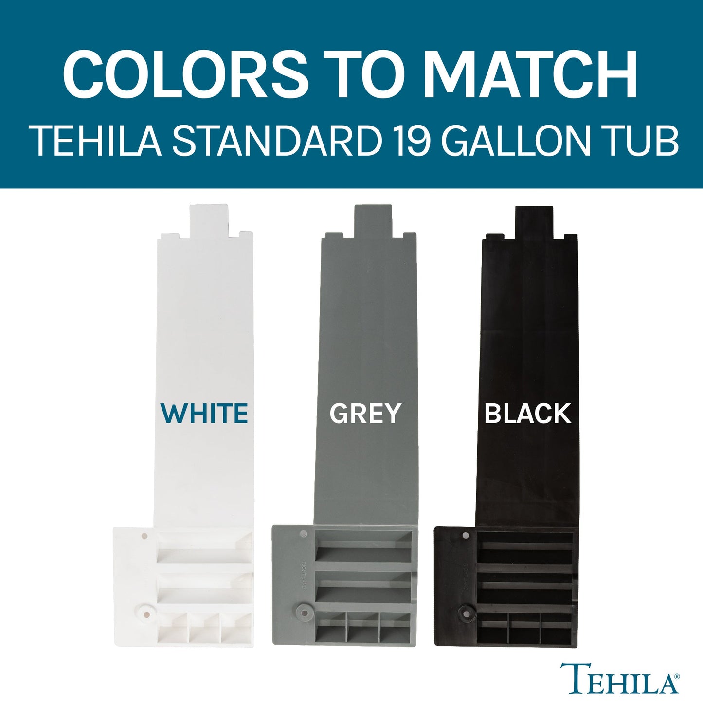 Tehila White Wall Mounting Kit for Tehila Standard Sinks