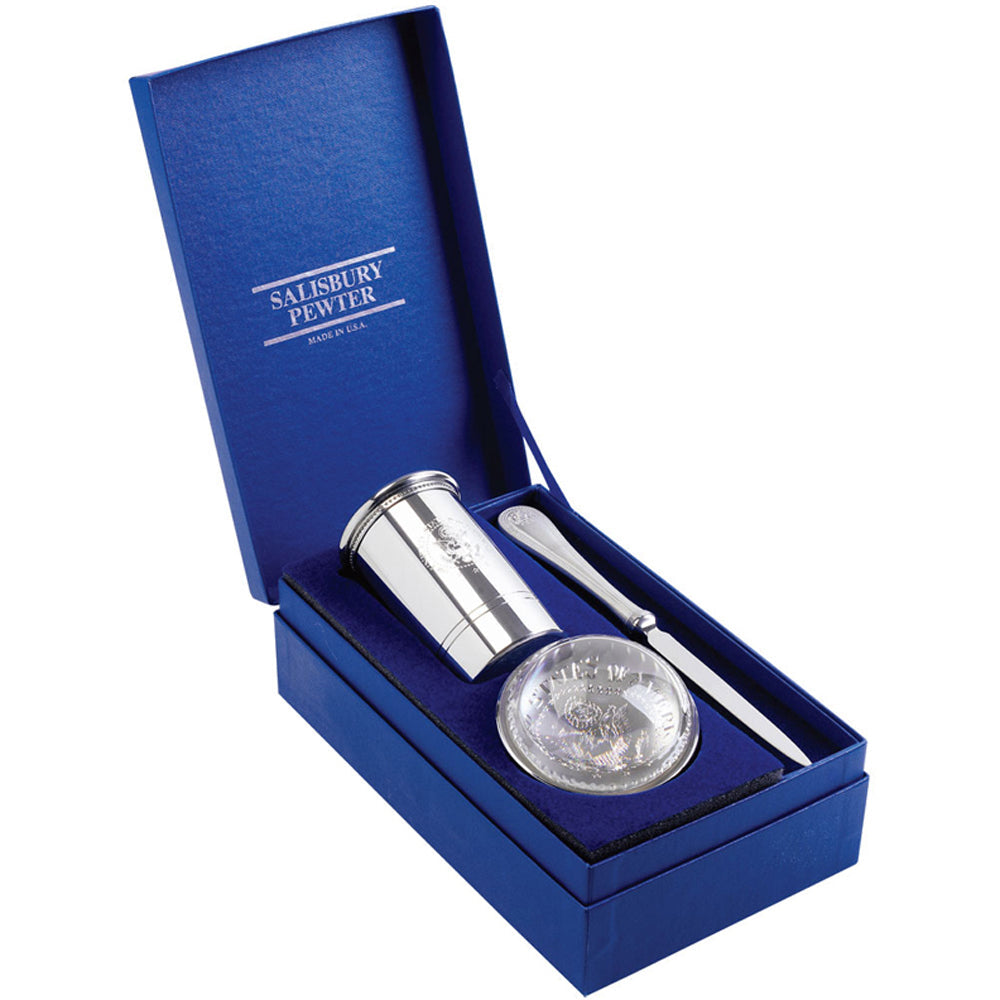 Salisbury 43rd Seal Pewter 3-Piece Desk Set