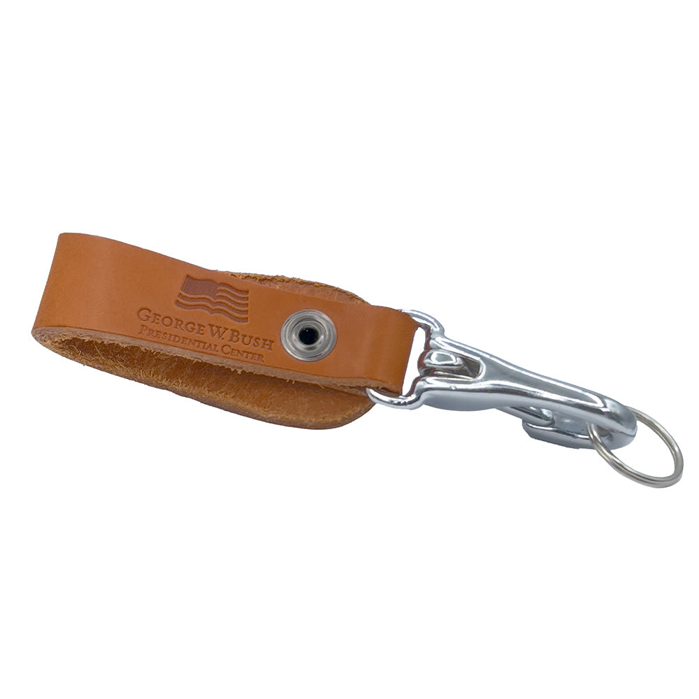 Bush Center Leather Lanyard