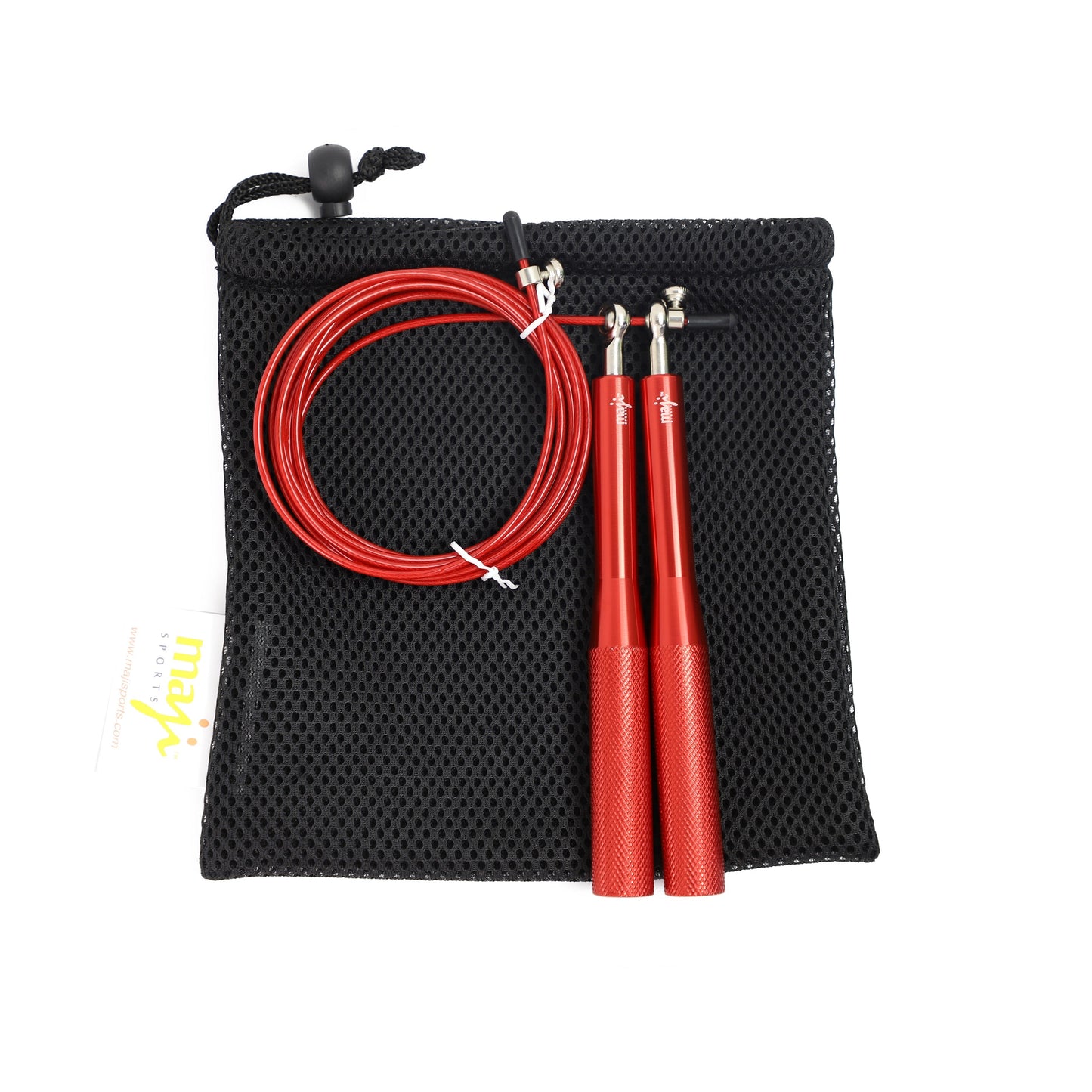 Maji Sports High Speed Jump Rope (with aluminium handles)  - Red