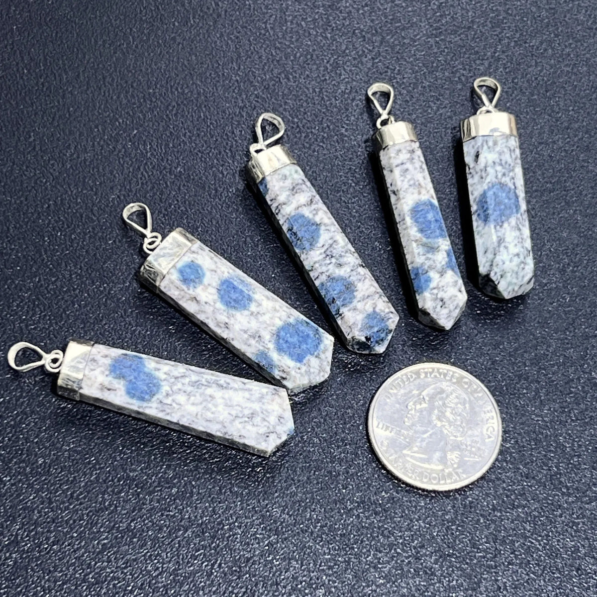 K2 Jasper Crystal Point Pendant (925 Sterling Silver) Faceted Gemstone Jewelry Necklace Supply - Sellers in California, 🆕 New Arrivals, Small Business Sellers, All Products, Products from Amazing Crystals, 👗 Apparel + Accessories, 👗 Jewelry - Little Red General Store