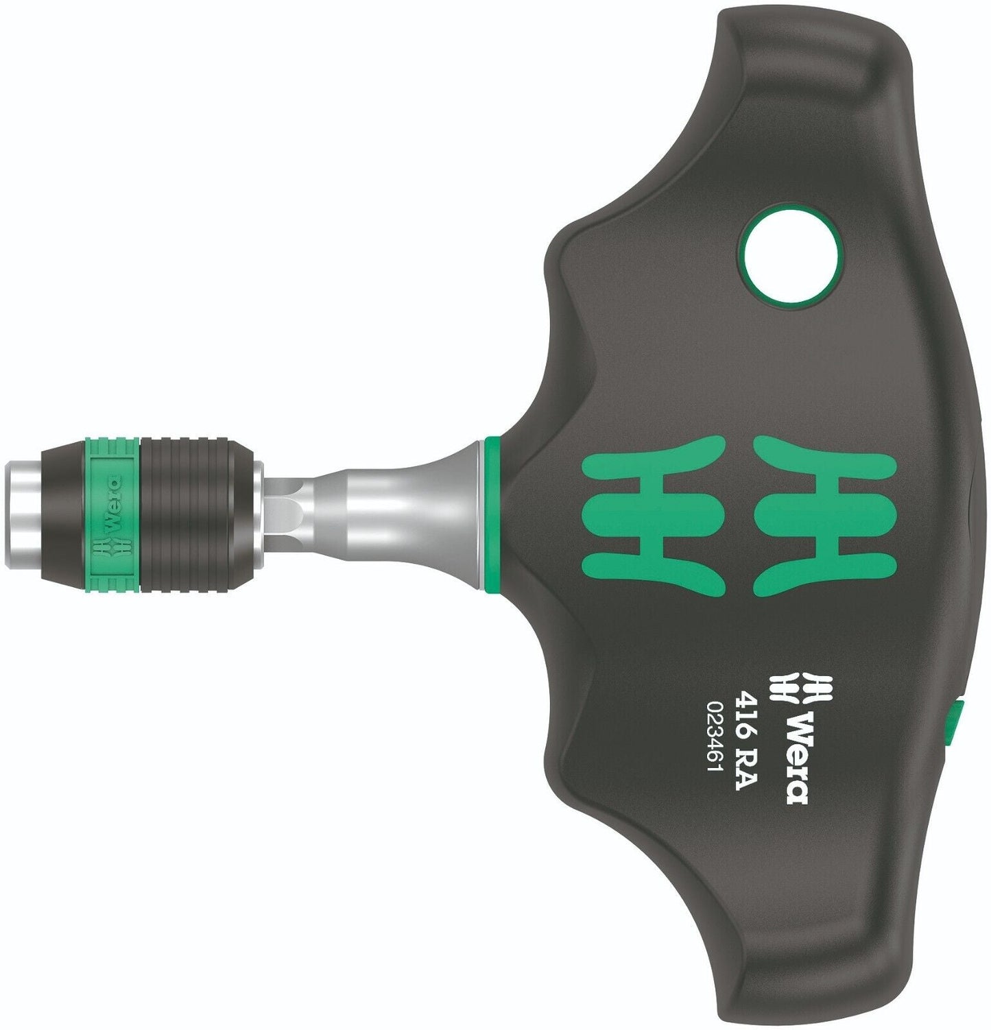Wera 416 RA Ratcheting T-Handle Screwdriver With Rapidaptor 05023461001