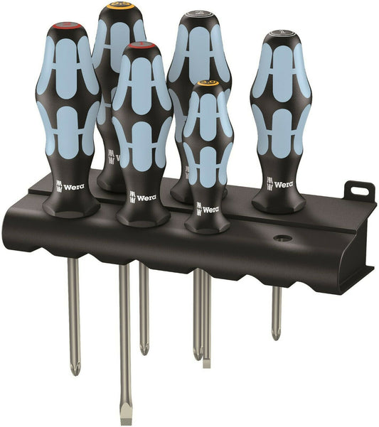 Wera 3334/3350/3355/6 Stainless Steel Screwdriver Set 6 Piece 05032063001