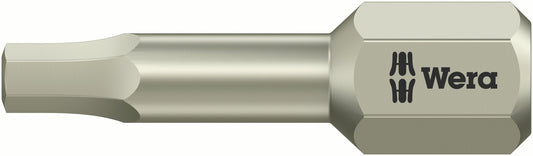 Wera 3840/1 TS SW Stainless Steel Hex Screwdriver Bit 05075604001