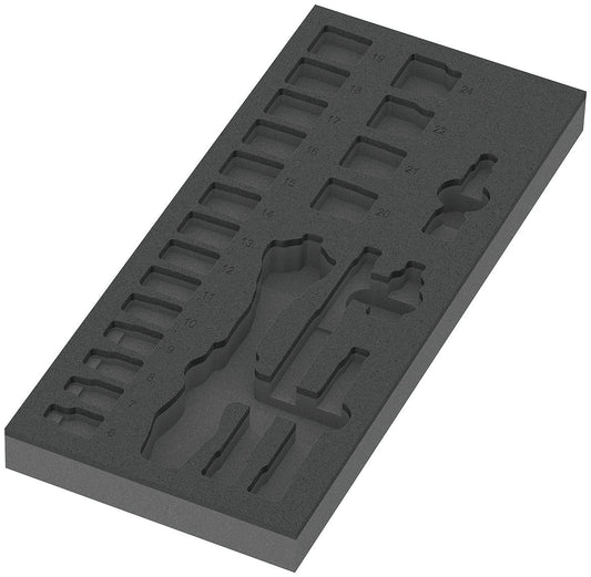 Wera 9821 Foam Insert 8000 B Zyklop 3/8" Ratchet Set 1 Empty 05137321001