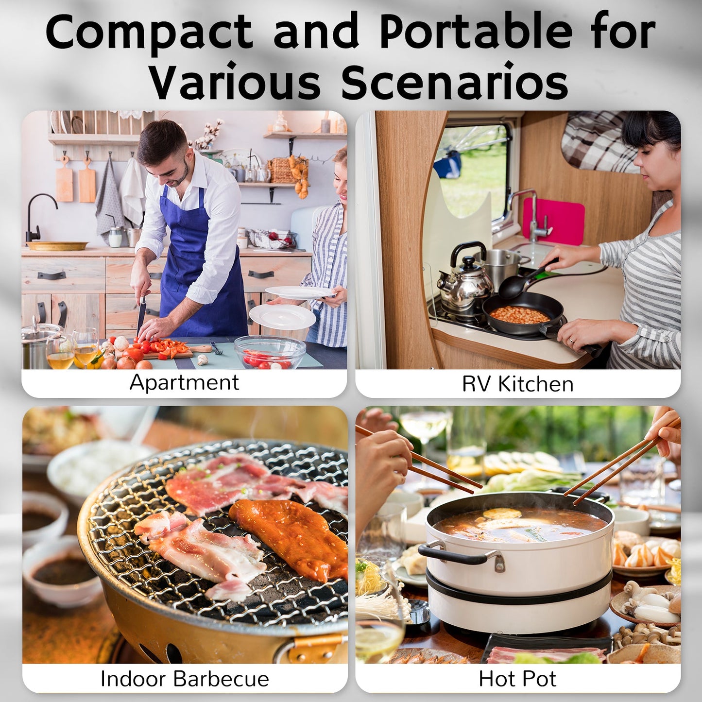 RH180 Portable Desktop Range Hood, Cordless or Plug-In Options - European version