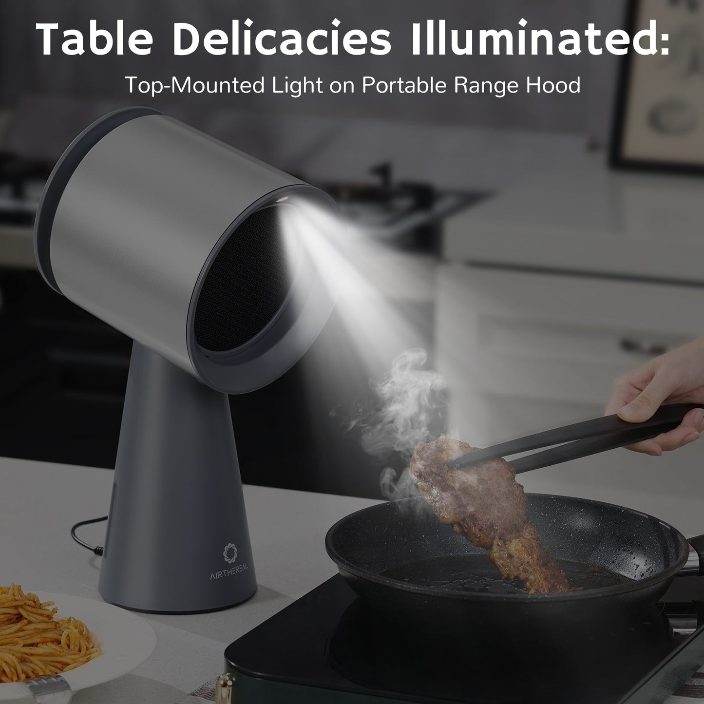 RH180 Portable Desktop Range Hood, Cordless or Plug-In Options
