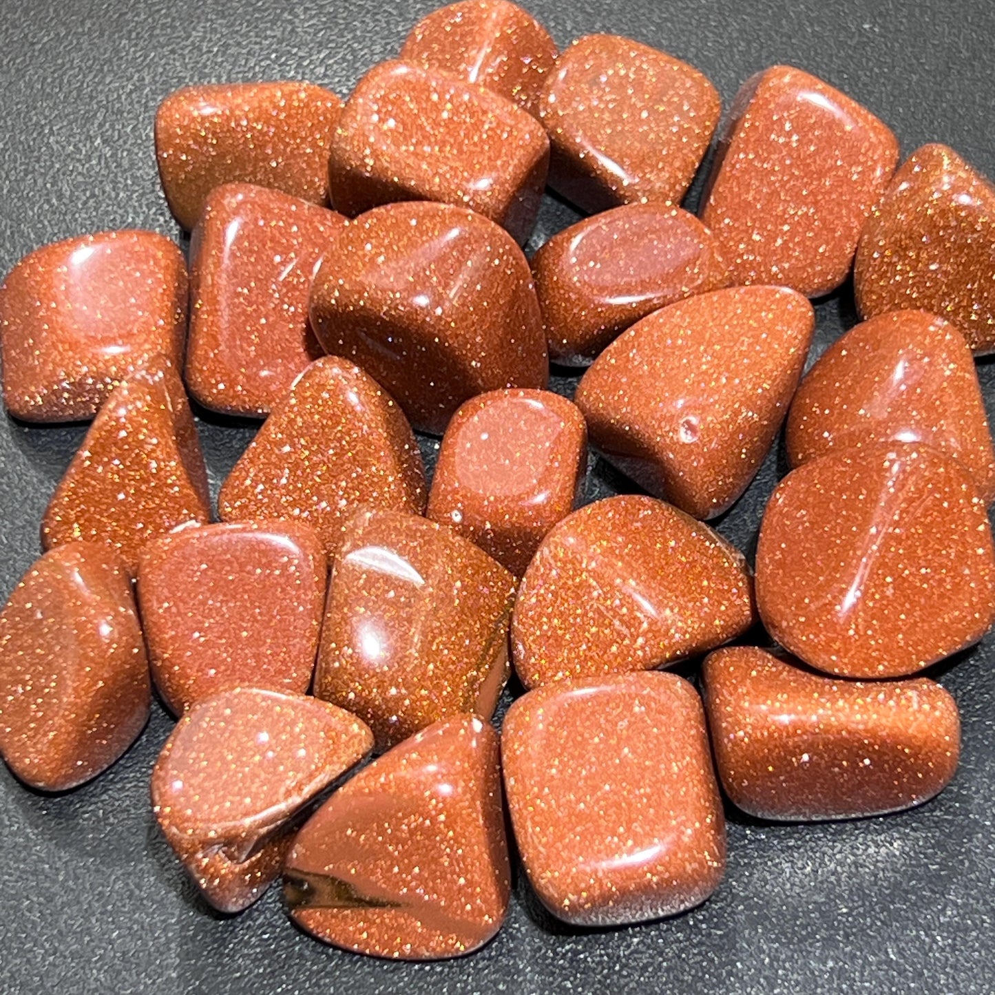Red Goldstone Tumbled Stones (By The Piece Or Pound) Wholesale