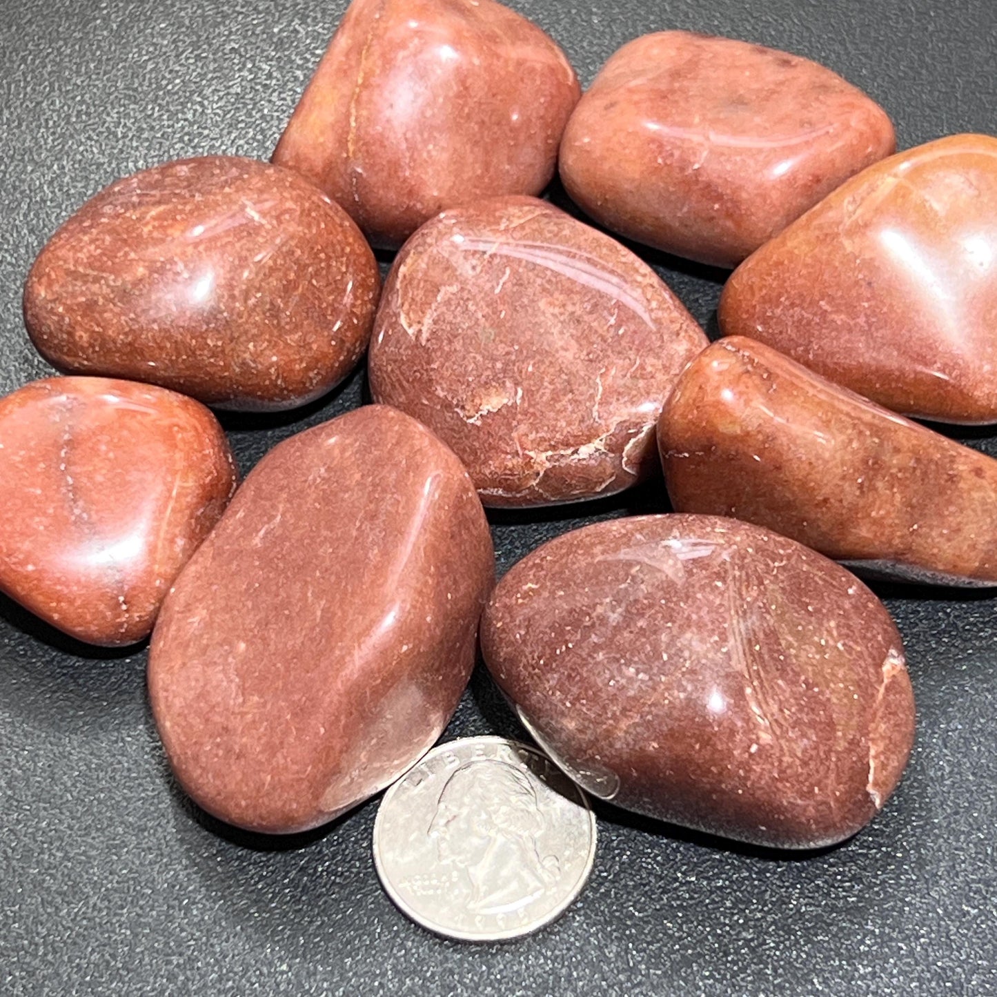 Large Red Brown Jasper Tumbled Stones (By The Piece Or Pound) Wholesale