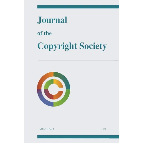 Journal of the Copyright Society, Volume 71(2)