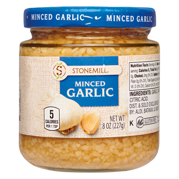 Stonemill Minced Garlic in Water, 8 oz