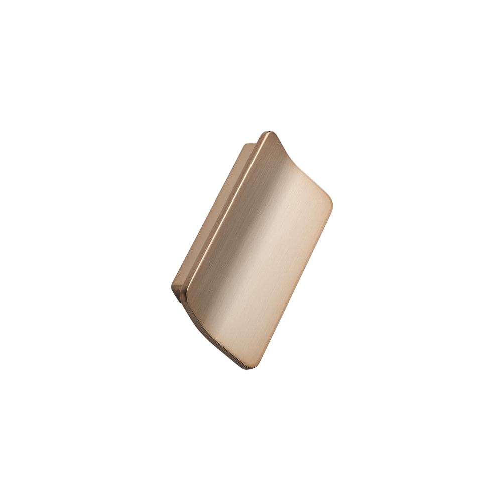 Brushed Bronze "Leaf" Tab Drawer Pulls