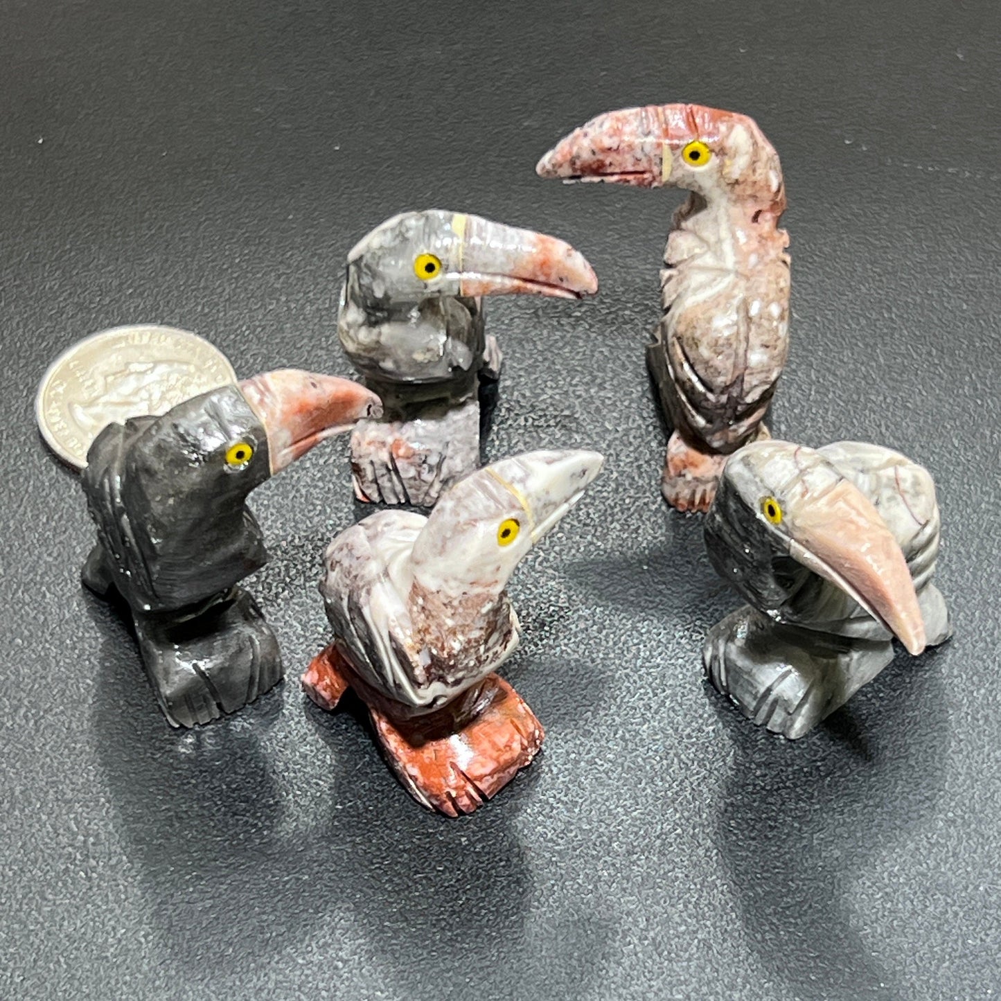 Small Soapstone Animals Carvings (Packs of 10) Wholesale Miniatures