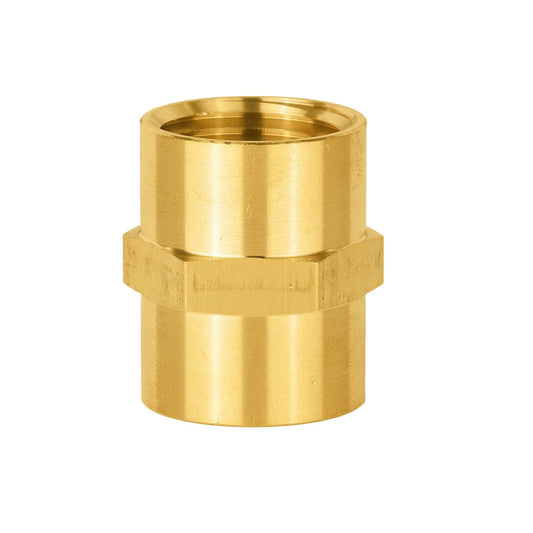 1/2" Female NPT Brass Hex Connector
