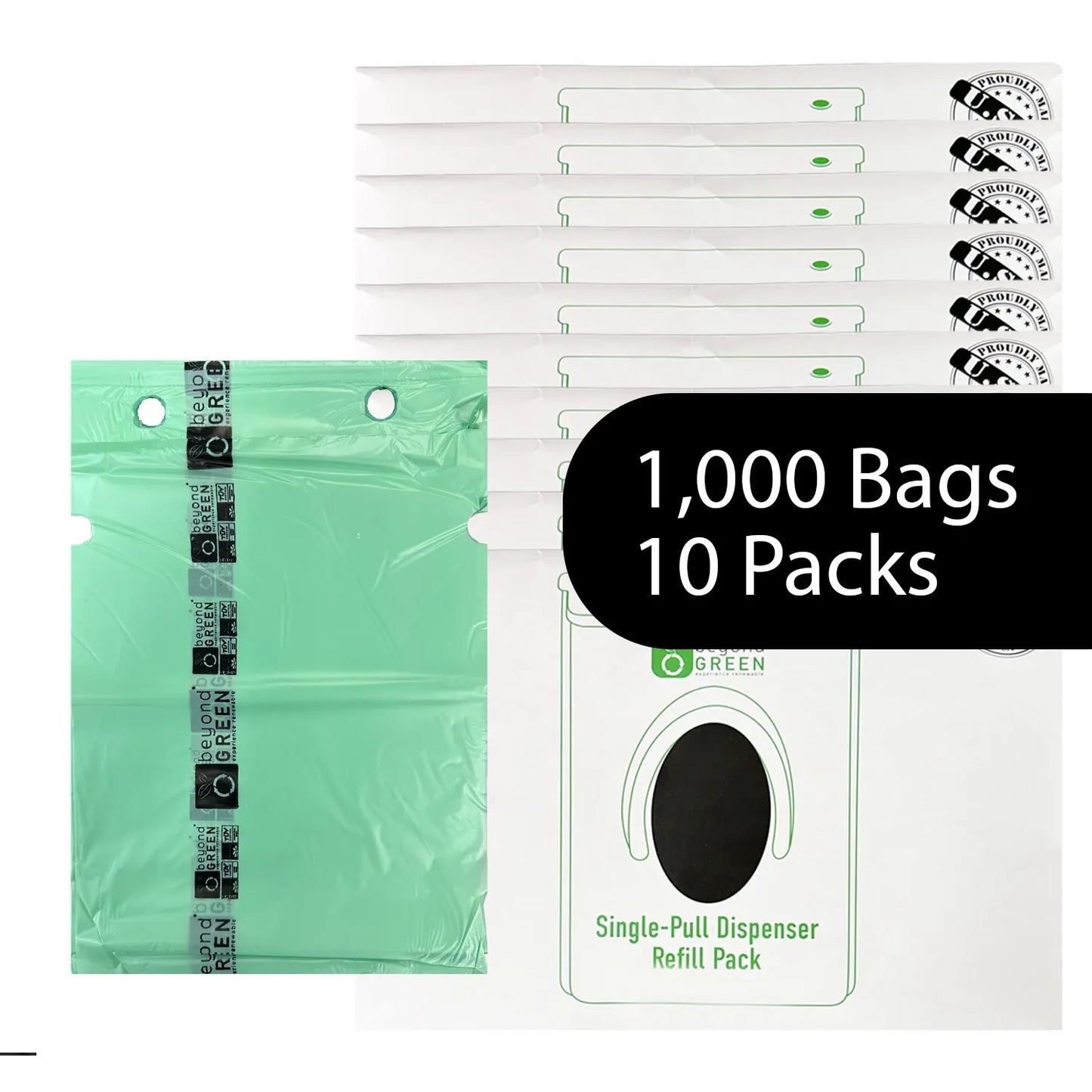 10 Packs - 1000 Bags