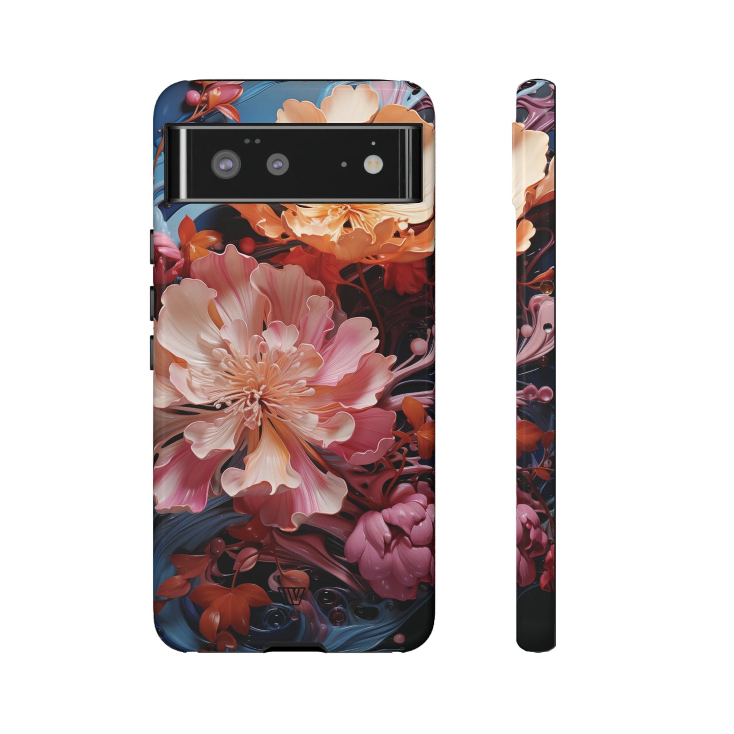 PAINT SWIRL FLOWERS | Tough Phone Case