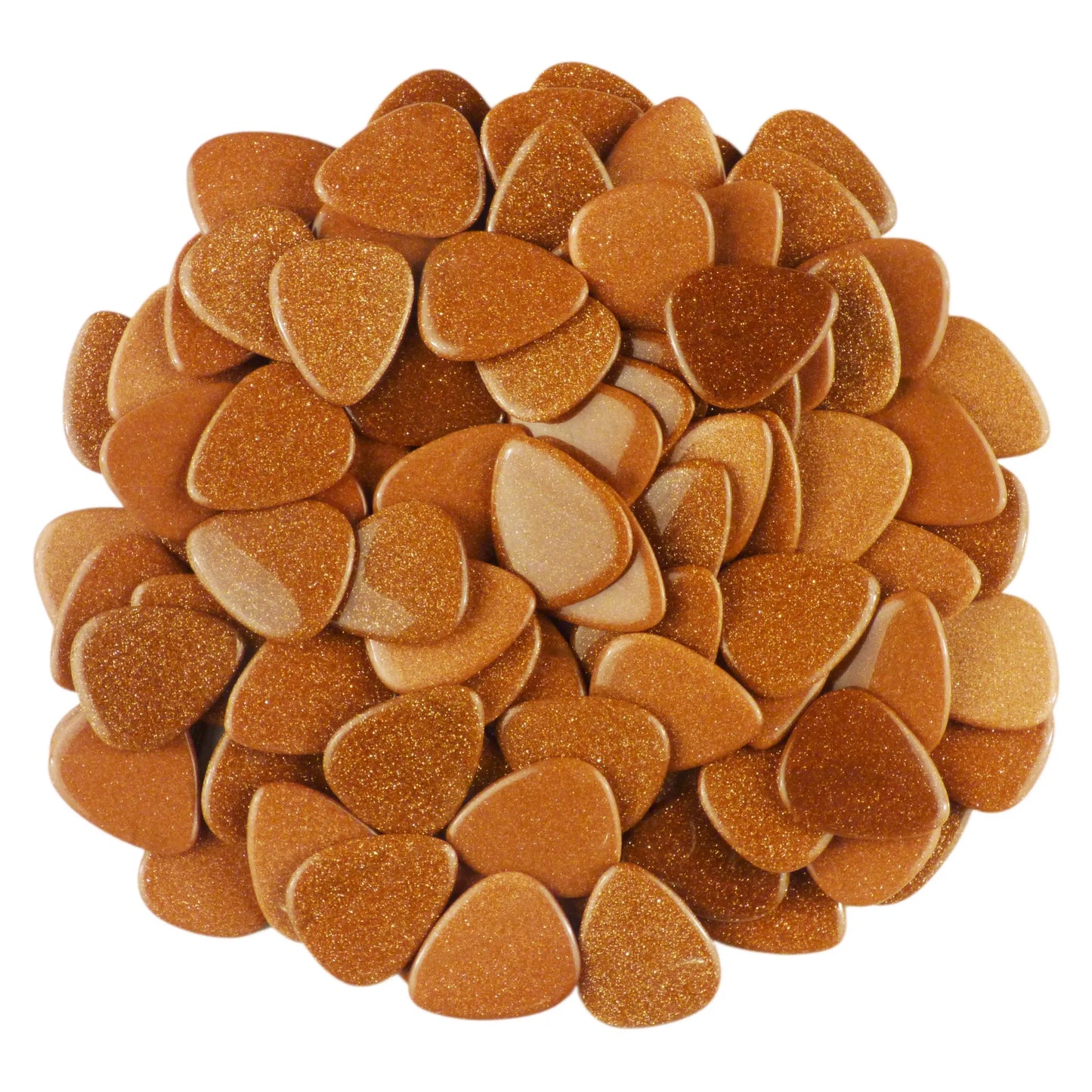 Brown Sandstone Stone Guitar Or Bass Pick - 3.0 mm Ultra Heavy Gauge - 351 Shape - Specialty Handmade Gemstone Exotic Plectrum