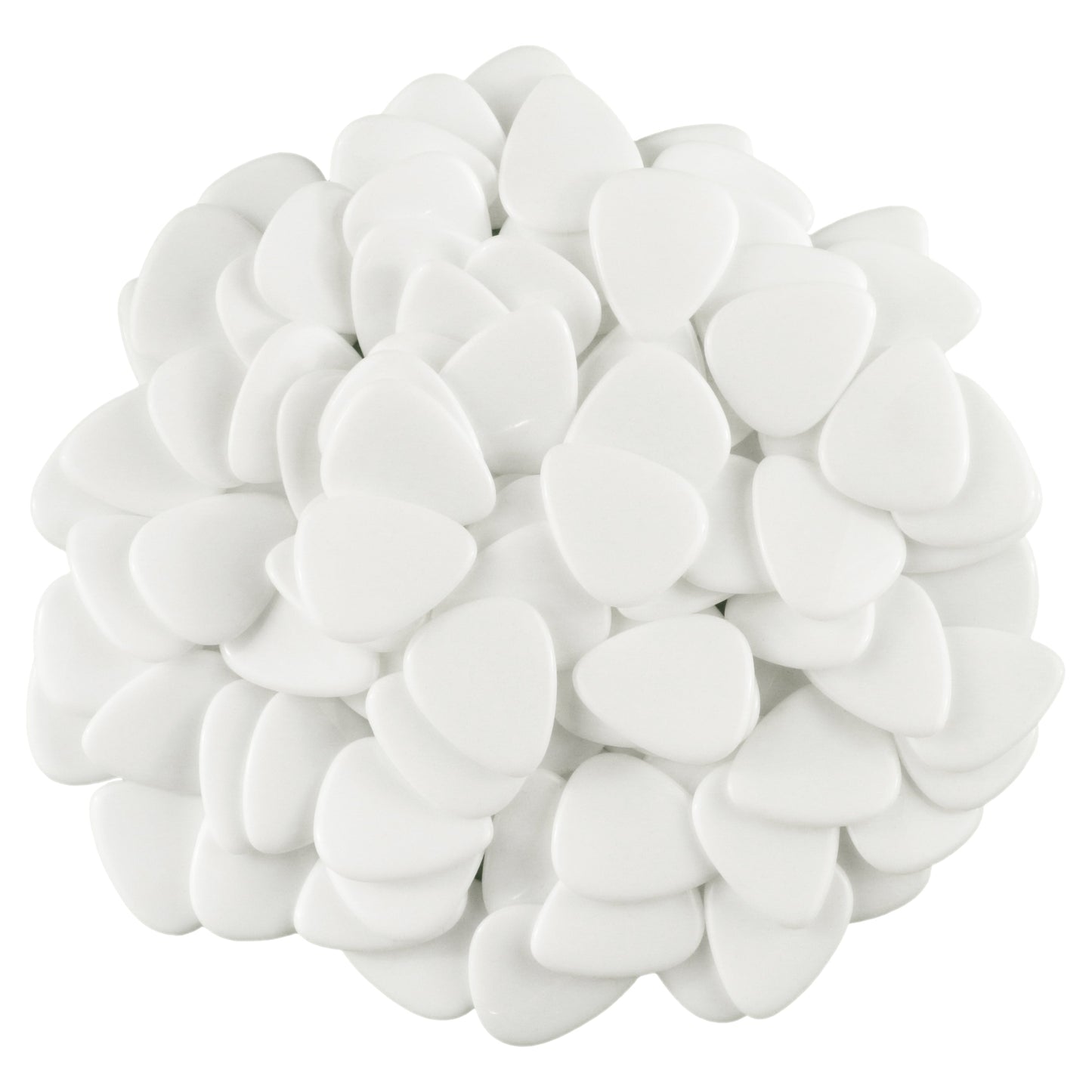White Agate Stone Guitar Or Bass Pick - 3.0 mm Ultra Heavy Gauge - 351 Shape - Specialty Handmade Gemstone Exotic Plectrum