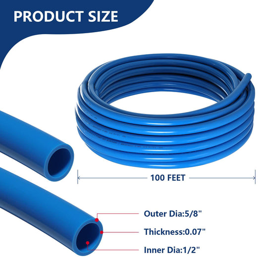 1/2" 100ft PEX-A Pipe (Blue & Cutter)