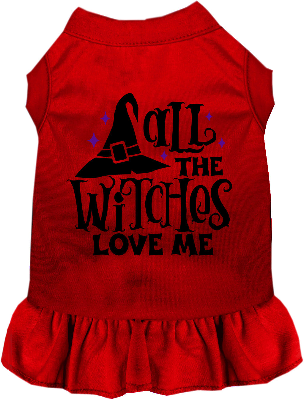 All the Witches Love Me Halloween Pet Dress
