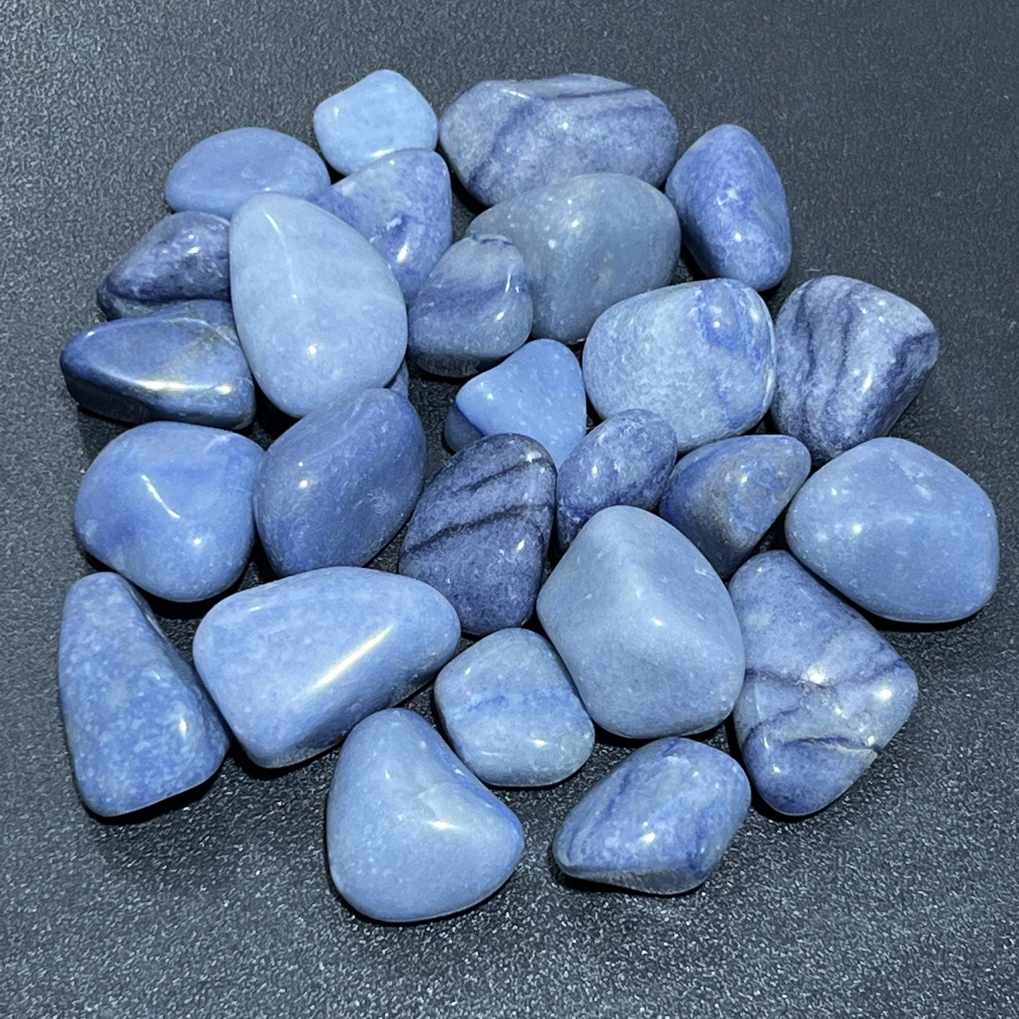 Blue Quartz Tumbled (By The Piece Or Pound) Bulk Wholesale Supply Lot Polished Gemstones
