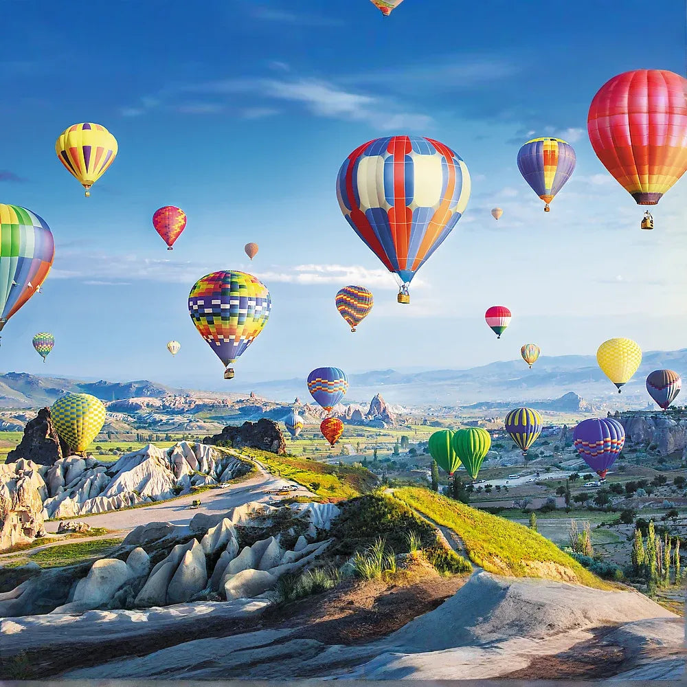 1000 Piece Jigsaw Puzzles, View of Cappadocia, Turkey, Hot Air Balloons, Beautiful Landscape Puzzles, Adult Puzzles, Trefl 10613