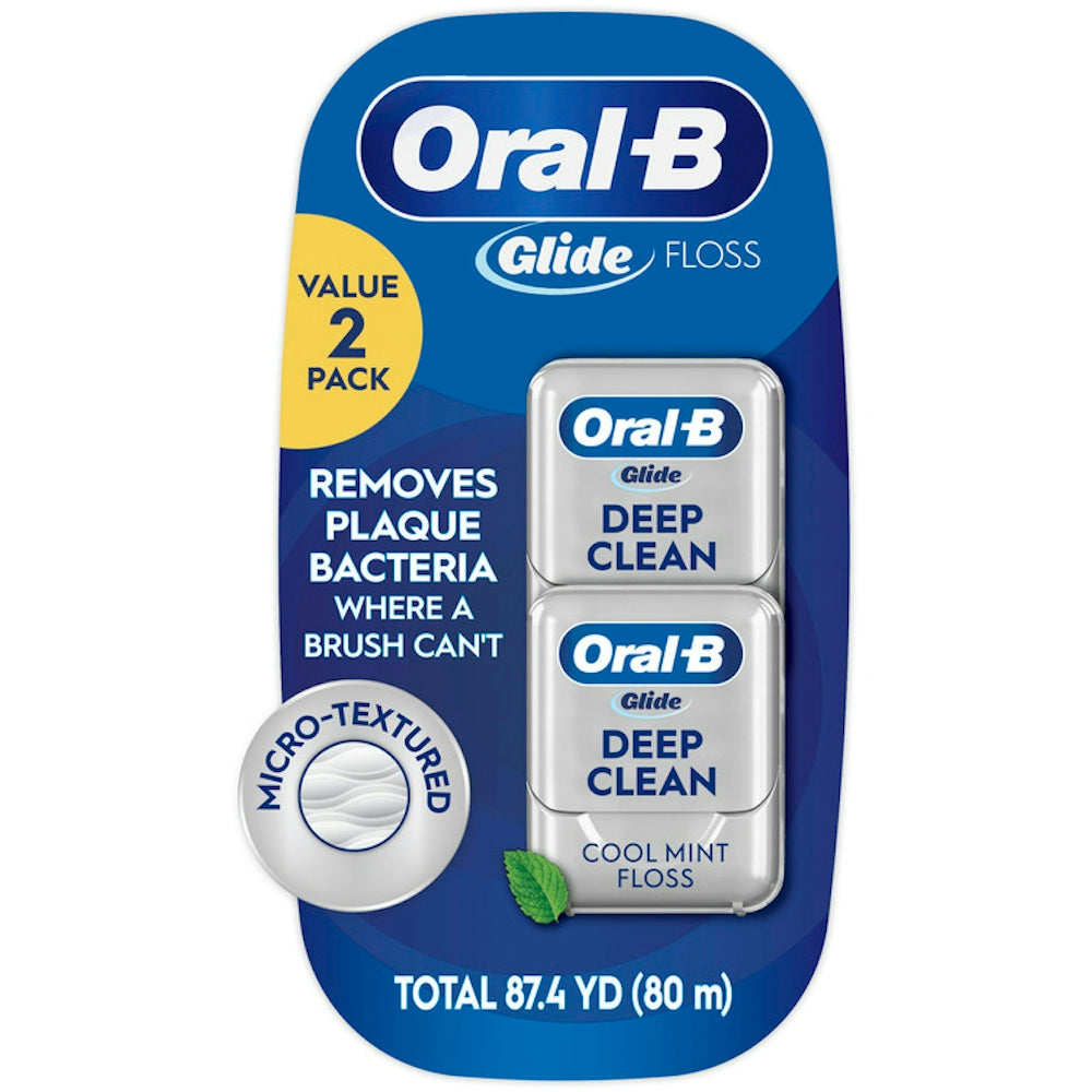 Oral-B Glide Pro-Health Deep Clean Dental Floss, Cool Mint, 80m (87.4 yd)