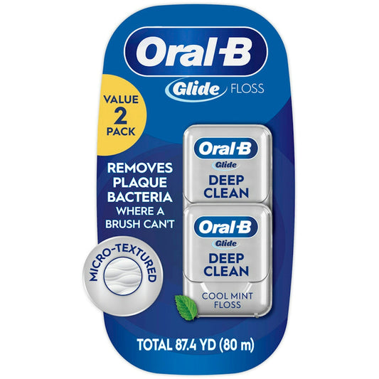Oral-B Glide Pro-Health Deep Clean Dental Floss, Cool Mint, 80m (87.4 yd)