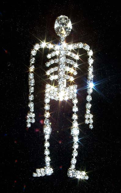 #10965 Dangling Skeleton Pin