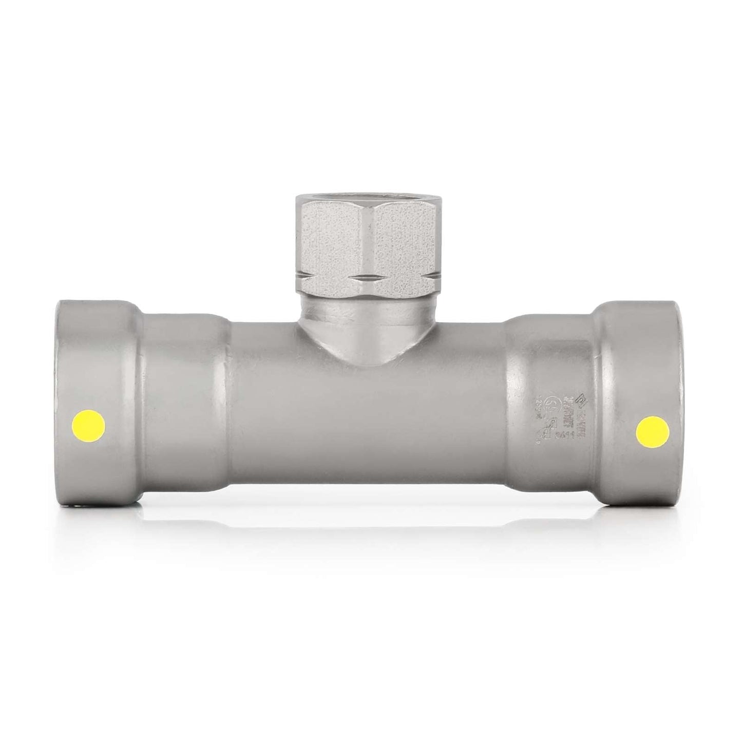 1-1/4" x 1-1/4" x 1/2" Press x Female Tee (P x P x F)