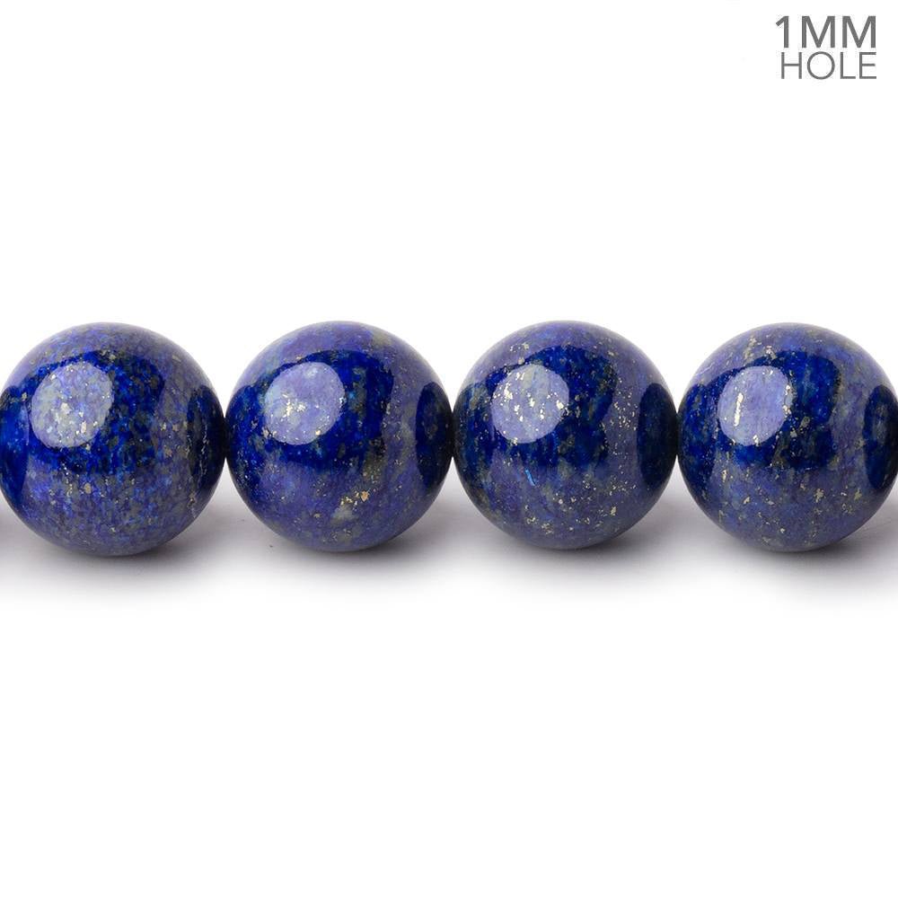 10mm Lapis Lazuli Plain Round Beads 16 inch 40 pieces 1mm Hole