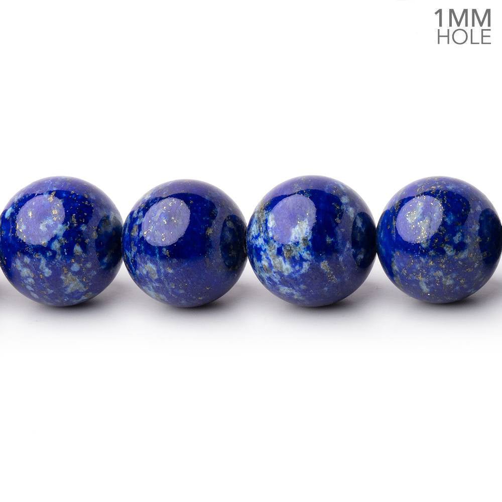 10mm Lapis Lazuli Plain Rounds 16 inch 40 Beads 1mm Hole